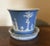 Neoclassical Antique 19th Century Wedgwood Jasperware Neoclassical Cachepot and Stand - A Pair For Sale - Image 3 of 13