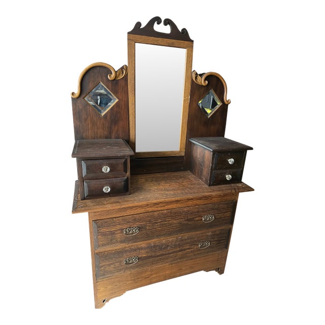 Antique Victorian -Style Dressing Table / Vanity Dresser For Sale