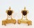 19th Century Louis XVI Gilt Bronze Ram Andirons, Set of 2 For Sale - Image 16 of 16