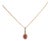 Aaa Padparadscha Sapphire Pendant With Natural Diamonds: Solid 14k Gold, 6x4mm For Sale