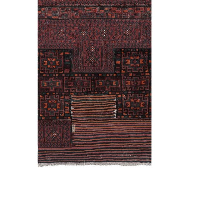 Tribal Red Anatolian Rug 3'5'' X 9'1'' For Sale - Image 4 of 12
