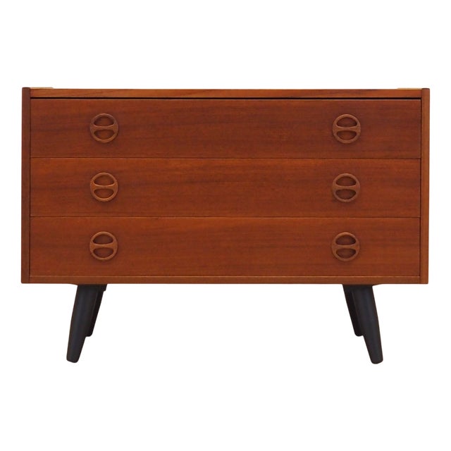 Vintage Danish Teak Chest of Drawers, 1960s For Sale
