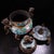 Late 20th Century Pair of Gilt Bronze Cloisonné Enamel Incense Burners With Lion Finials For Sale - Image 4 of 10