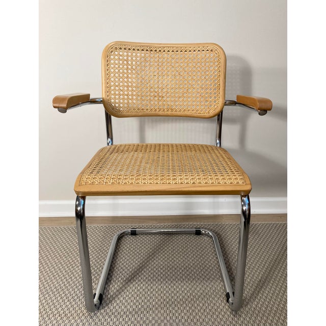 Marcel Breuer 1960s Vintage Breuer S64 Style Arm Chairs - A Pair For Sale - Image 4 of 11
