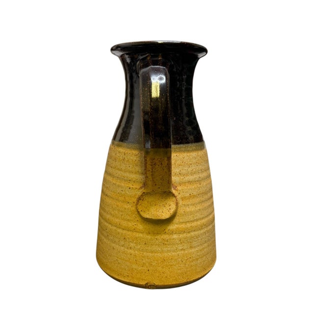 Mid-Century Modern British Studio Pottery Jug with Tenmoku Glaze, 1960s For Sale - Image 4 of 9