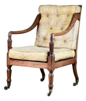 George III Regency Library Chair, United Kingdom, 1820s