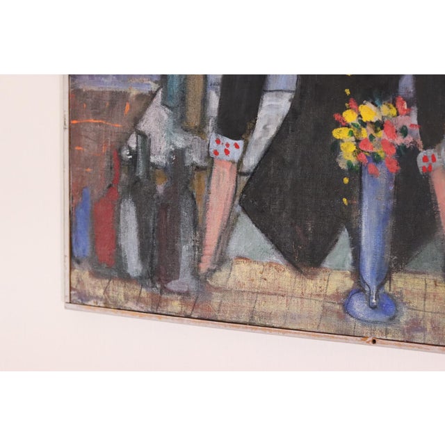 Ingert Eriksson, The Bar, 1960s, Oil on Canvas For Sale - Image 11 of 15