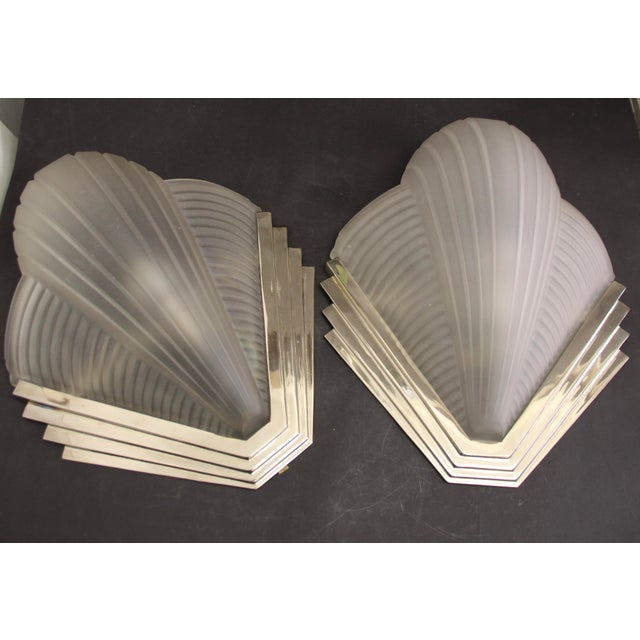 Art Deco French Wall Lights from Atelier Petitot, 1920s, Set of 2 For Sale - Image 12 of 17