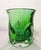 Mid 20th Century Mid Century Kosta Boda Signed Goran Warff Art Glass Green Pinched Bubble Vase For Sale - Image 5 of 18