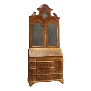 Vintage Venetian Secretaire in Beech, 1960s For Sale