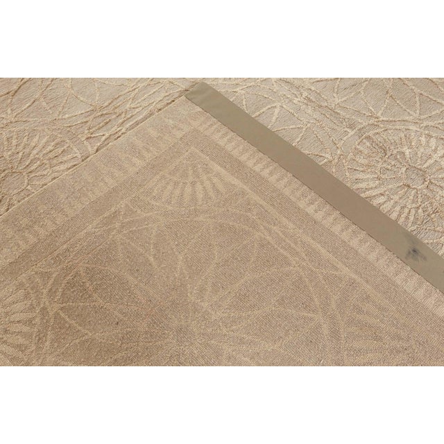 Contemporary Flower Garden Silk Rug by Suzanne Lovell for Doris Leslie Blau For Sale - Image 9 of 9