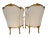 French Late 19th Century Pair Antique French Louis XV Style Bergère Chairs For Sale - Image 3 of 10