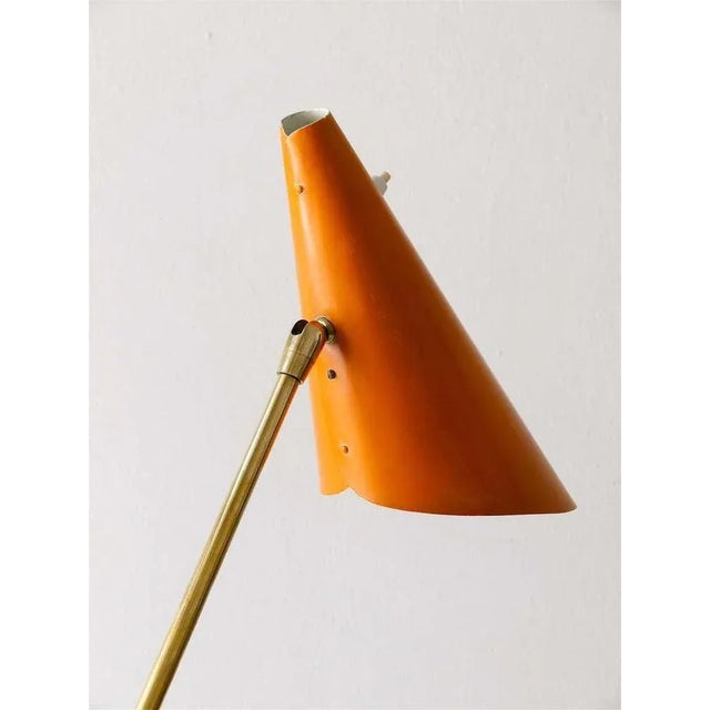 Modernist Vienna Cone Clamp Lamp attributed to J. T. Kalmar, 1950s For Sale - Image 6 of 11