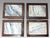 Wood Antique Rosewood Chinese 'Mahjong' Stools / End Tables With White Grey Dali Lake Marble Tops - Set of 4 / Pair For Sale - Image 7 of 12