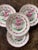 Ceramic Early 19th Century Set of Four (4) Pink English Chanticleer Fondeville England 6 3/8” Plates For Sale - Image 7 of 8