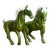Vintage Green Ceramic Horse Figurines For Sale