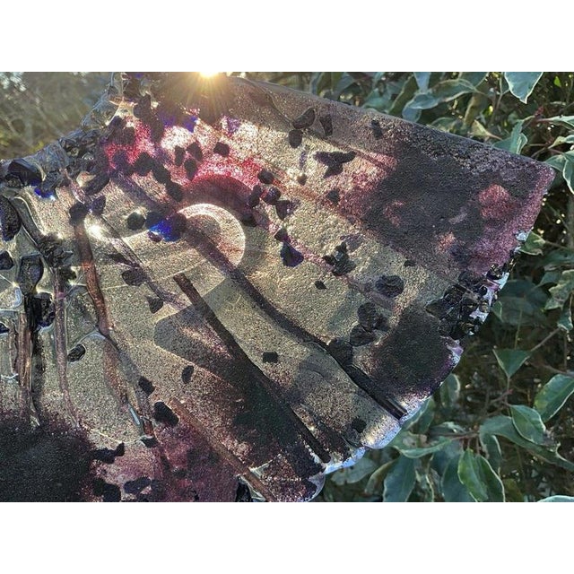 2000 - 2009 Abstract Sand-Cast Art Glass Sculpture from Allister Malcolm, 2008 For Sale - Image 5 of 18