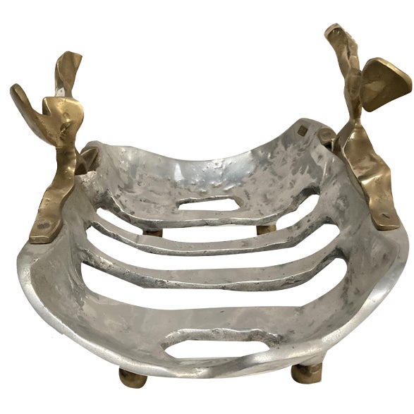 Brutalist Log Holder by David Marshall, 1950 For Sale