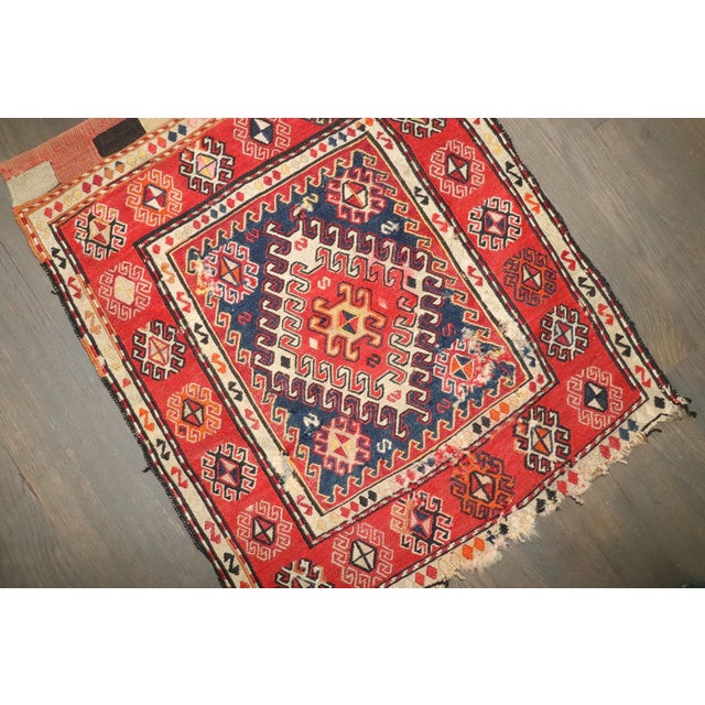 Traditional Soumac Small Antique Rug no. j4800 For Sale - Image 3 of 6