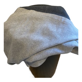 Gray & Charcoal Peacock Alley Throw For Sale
