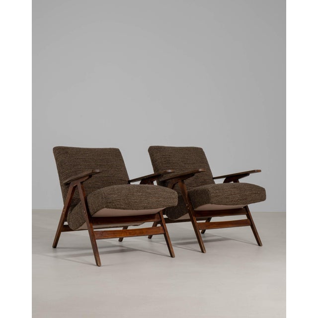 19th Century France Brown Wood Armchair For Sale - Image 9 of 11