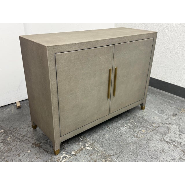 Modern Restoration Hardware Graydon Shagreen Sideboard For Sale - Image 3 of 12