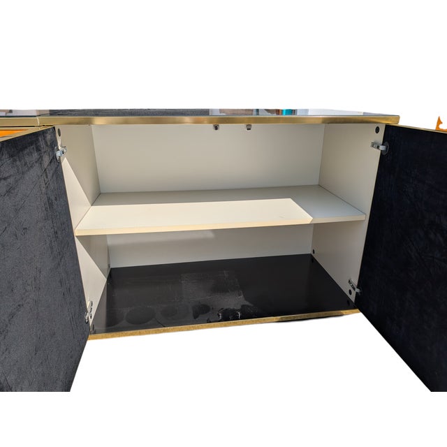 Vintage Burl Wood Sideboard, 1980s For Sale - Image 9 of 14