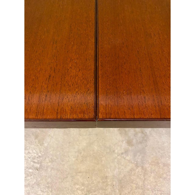 Mid-Century Modern Extendable Model 413SP Dining Table in Teak by Fred Ruf for Knoll International, 1960s For Sale - Image 4 of 15