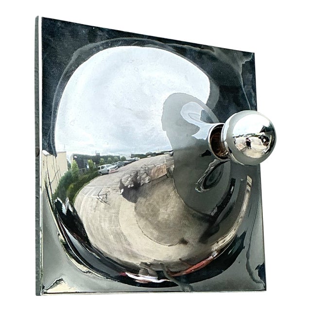 Vintage Chrome Wall Sconce For Sale