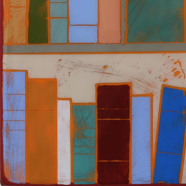 Wood Sunday Afternoon 2 - Original Minimalist Abstract Acrylic and Resin Art on Wood Panel For Sale - Image 7 of 9