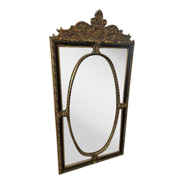 Neoclassical Style Beveled Wall Mirror For Sale
