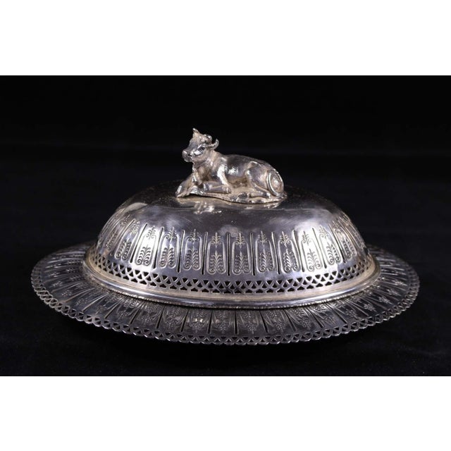 Victorian Butter Holder with Lid For Sale - Image 3 of 7