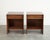 Mid-Century Modern Walnut Thin Line Nighstands by t.h. Robsjohn-Gibbings, C. 1950s For Sale - Image 3 of 6