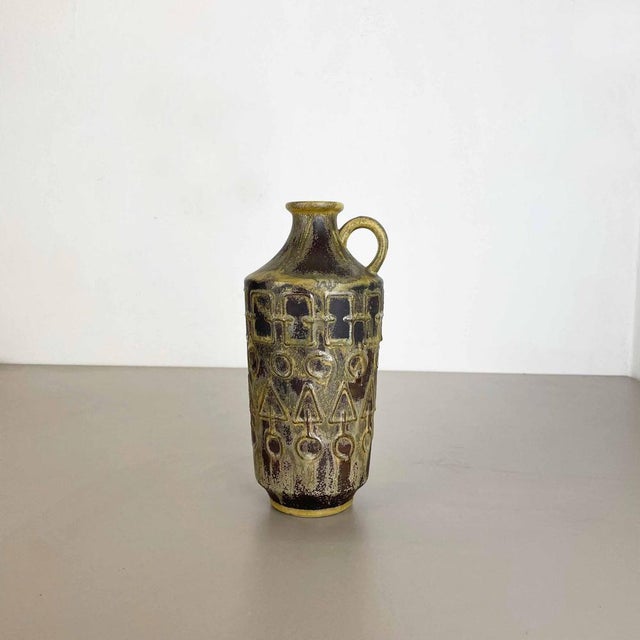 1960s Vintage Abstract Ceramic Pottery Vase from Simon Peter Gerz, Germany, 1960s For Sale - Image 5 of 16