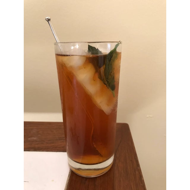 Mid 20th Century Sterling Silver Ice Tea Straw Spoons - Set of 6 For Sale - Image 5 of 5