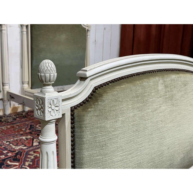 Wood Louis XVI Style Beechwood Beds, Set of 2 For Sale - Image 7 of 16