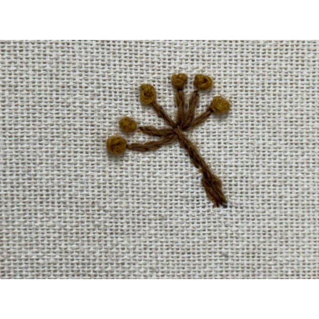 Mary Jo Morris Botanical Embroidery Textile Art, Vintage For Sale In San Francisco - Image 6 of 12