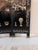 Hollywood Regency Vintage Chinese Coromandel Black Lacquer 8-Panel Folding Screen With Gilt Court Scenes For Sale - Image 3 of 7