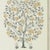 Sanderson Anaar Tree Wallpaper in Charcoal/Gold - a Sample For Sale