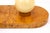 1950s Glass Walnut Ceiling Lamp, Poland, 1950s For Sale - Image 5 of 6