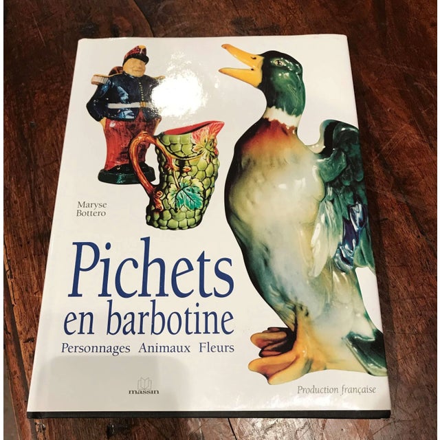 19th Century French Barbotine Pig Pitcher in the Style of Onnaing For Sale - Image 10 of 11