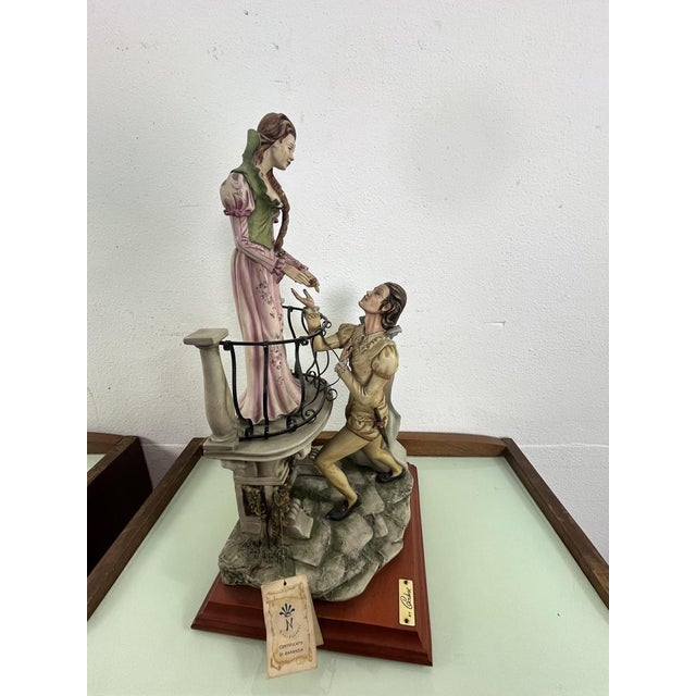 Ceramic Large Mid-Century Porcelain Romeo and Juliet from Capodimonte, 1960s For Sale - Image 7 of 15