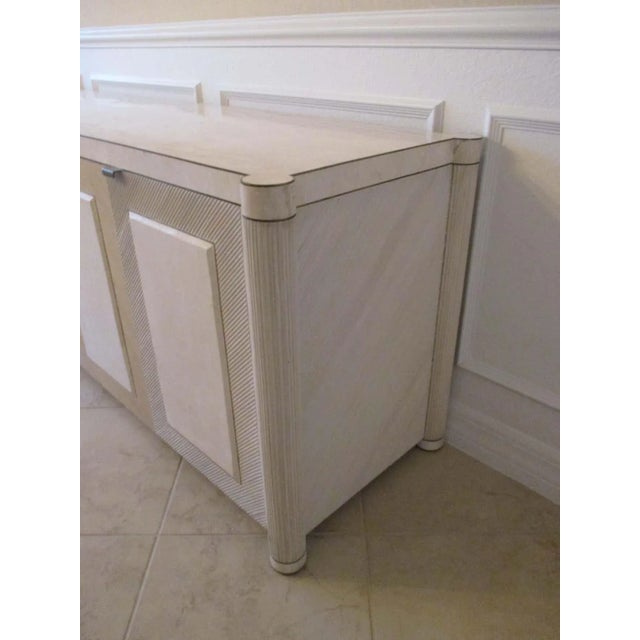 Ivory Vintage Ivory Split Bamboo Sideboard For Sale - Image 8 of 12
