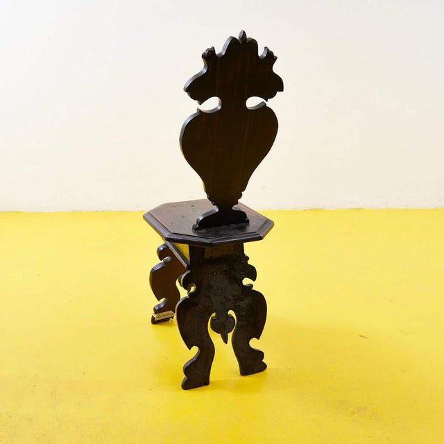 Vintage Wooden Stool For Sale - Image 6 of 15