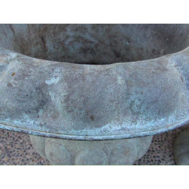 Pair of Antique French Copper Urns For Sale - Image 9 of 17