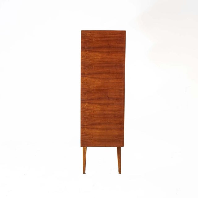 Mid-Century Modern Mid-Century Walnut Highboard, 1950s For Sale - Image 3 of 9