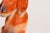 Vintage American Carved and Painted Chalkware Orange Puppy With Blue Bow Figurine For Sale - Image 9 of 10