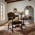 Antique 1930s Carved Wood Armchair – Cottagecore Library Chair for a Cozy Reading Nook Bring timeless charm into your home...