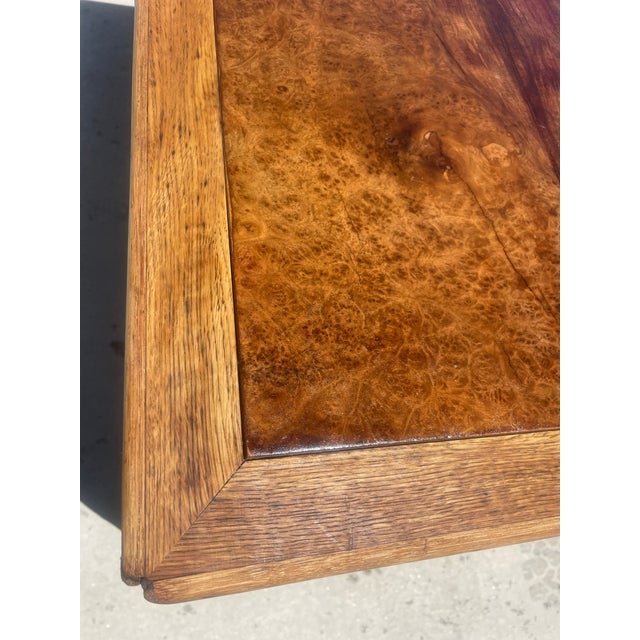 Brown Authentic McGuire Vintage Writing Desk With Burlwood Top For Sale - Image 8 of 17