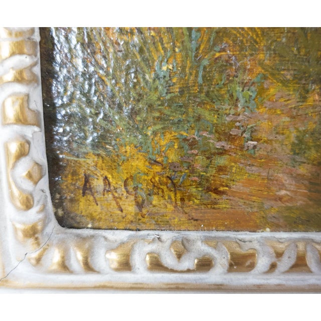 Textile English Country Oil Painting on Canvas a.a. Glendening Sr For Sale - Image 7 of 13